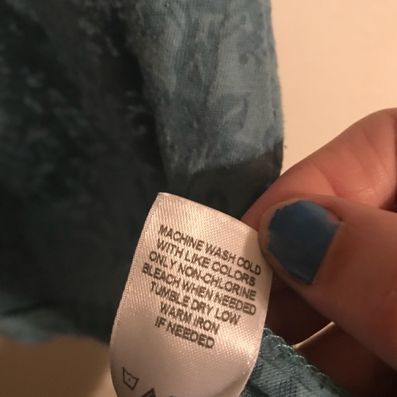 Maurice’s Burnout Dusty Blue Tank Large - Picture 4 of 4